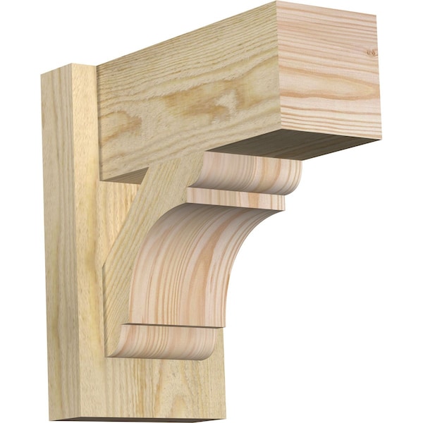 Ekena Millwork Olympic Block Rough Sawn Outlooker, Douglas Fir, 6"W x 12"D x 12"H OUT06X12X12OLY05RDF - main